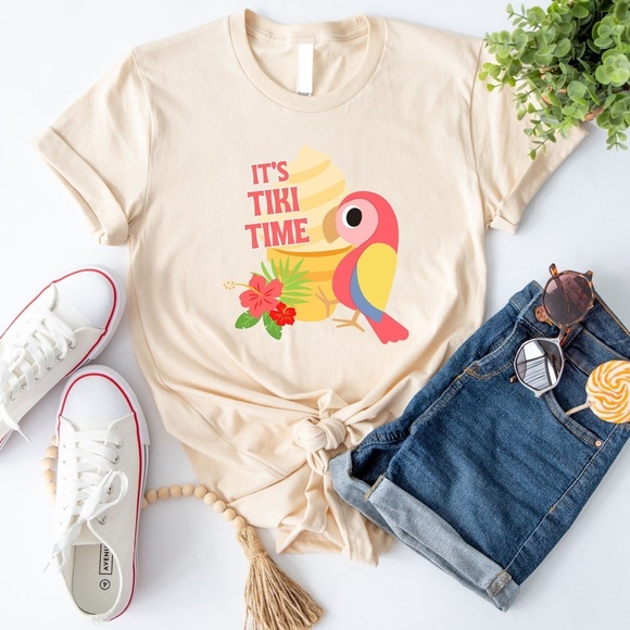 Other - Tiki Room Shirt, Enchanted Tiki Room T-Shirt, Family Vacation Tee Natural